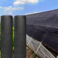 Zwarte HDPE warp gebreide schaduwnet met 70% schaduwpercentage, heavy duty, UV-bestendig, anti-veroudering, voor landbouw en kassen.