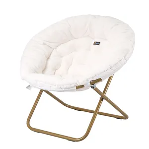 Хит продаж, 2024 уютное кресло-блюдце с мягкой толстой тканевой подушкой высокой емкости, удобное кресло-Луна для спальни