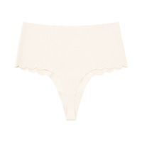Tanga de Cintura Alta sin Costuras con Control de Abdomen, Compresión Invisible, Ropa Interior Moldeadora, Suave y Transpirable para Mujer