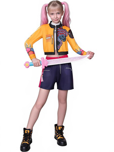 Costumi da Cacciatrice di Demoni per Bambine 3-14 Anni, Abiti Fantasy Zoey Mira Rumi, Outfit per Giochi di Ruolo Kpop, Halloween e Feste in Maschera - Product Image 2