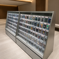 Vitrine de présentation TCG professionnelle personnalisée pour le commerce de détail, avec logo sur mesure, pour cartes de collection et cartes sportives classées, destinée aux magasins