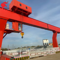 Grue portique à poutre simple modèle MDG à poutre en L de 10, 16, 20, 25, 35, 50 tonnes à usage industriel avec chariot et crochet