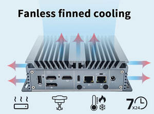 New <strong>Embedded</strong> Industrial Mini Pc Intel I5 8265u 8g ddr3 2 Rs232 Com 2 Lan Win10 <strong>Linux</strong> <strong>Wifi</strong> <strong>5</strong> Dual Lan Dual Com Fanless Mini Pc - Product Image 4