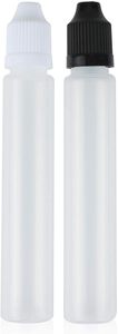Flacon compte-gouttes en plastique PE avec bouchon intérieur long pour huile de croissance des cheveux, bouchon transparent, flacon pour gouttes oculaires, encre liquide, 5 ml, 10 ml, 15 ml, 20 ml - Product Image 4