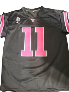 Benutzer definierte Marke Günstige Sublimation Genähtes/Gedrucktes Logo Frauen American Football Trikot - Product Image 4