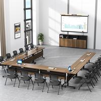 Table pliante, table de conférence avec roulettes, table de réunion, bureau de bureau, salle de réunion, table pliante de formation, table de bureau