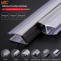 Joint d'étanchéité personnalisé en PVC en forme de H pour porte de douche en verre, anti-âge, résistant aux hautes/basses températures, étanche pour salle de bain