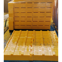 Plaque de support de grue robuste en UHMWPE de 25-50 tonnes, coussin de support de grue 500x500 en UHMWPE
