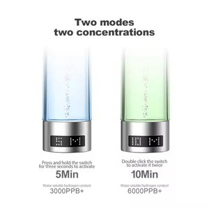 WEIZI Botella de Agua Personalizable de 300ml, Inhalador de Agua Rica en Minerales 3000-6000PPB, Fuente de Alimentación USB 7W, 99.999% de Pureza, YZ-M01, 300ml Personalizable - Product Image 2