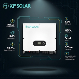 11KW โซล่าเซลล์48V 220/230V AC เอาท์พุทแบบ PURE sine WAVE เอาท์พุทแบบ single MPPT MPPT ระบบพลังงานแสงอาทิตย์คู่เปิด/ปิดกริดไฮบริด - Product Image 1