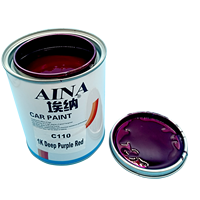 Pintura para Automóviles C110 1K Color Rojo Púrpura Intenso, Pintura de Repintado del Fabricante, Secado Rápido, Buena Cobertura, Revestimiento Líquido en Aerosol Acrílico