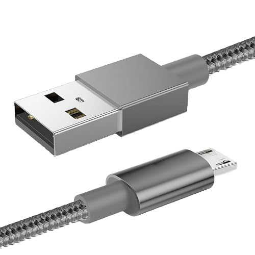 Nylon Braided Aluminum Core Micro USB Cable-1 Meter for Charging Data Sync Compatible for for J7/S7/S6 Kindle Fire Fire HD