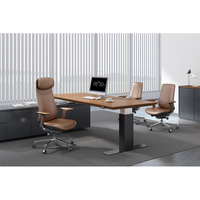 Chaise de bureau de direction à dossier haut, confortable, avec base en aluminium, hauteur réglable, chaises d'ordinateur