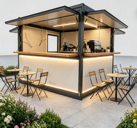 Installation rapide, boutique pliable extensible de 10 pieds, kiosque portable, café, magasin, étanche, isolé, préfabriqué, stand de vente au détail