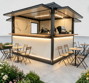 Installation rapide, boutique pliable extensible de 10 pieds, kiosque portable, café, magasin, étanche, isolé, préfabriqué, stand de vente au détail - Product Image 1