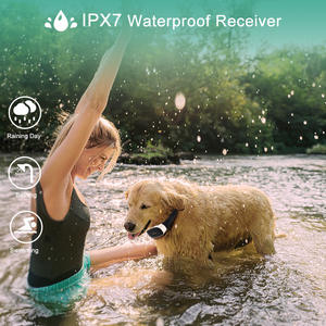 اتفاق مع CE FCC في الهواء الطلق 984FT التحكم عن بعد الاهتزاز الكهربائي مكافحة النباح الحيوانات الأليفة صدمة تدريب طوق الكلب مع الصمام الخفيفة زمارة - Product Image 4