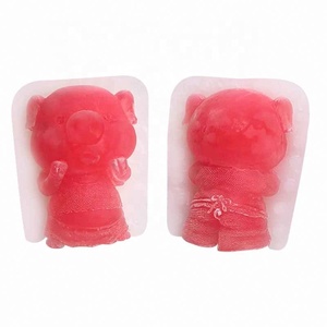 Hengya-Molde de silicona para chocolate, con garabatos 3d realistas, forma de cerdo Molde de encaje de azúcar de silicona, molde de pastel de cola de sirena <span class=keywords><strong>Fondant</strong></span> 3D - Product Image 2