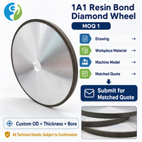 Meule diamantée à liant résineux SDC 120 180 Grit pour outils en carbure de tungstène, affûtage universel, ébavurage, sur mesure