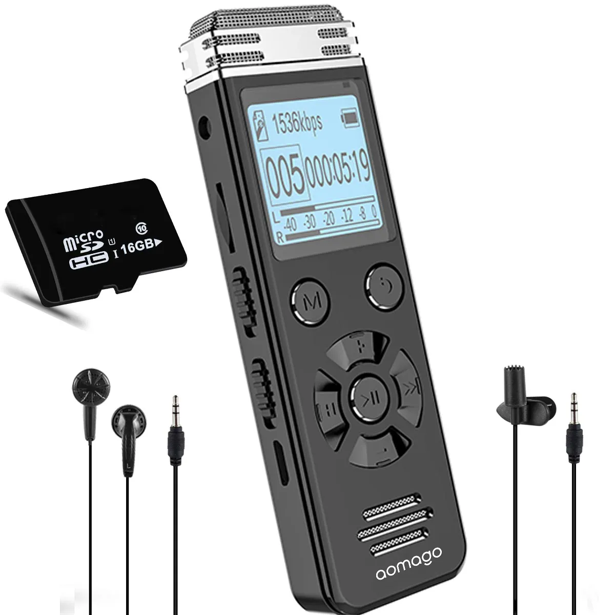 Aomago, оптовая продажа, заводская цена, 16 ГБ, скрытая ДЕТЕКТИВНАЯ запись голоса, мини-аудиомагнитофон для деловых встреч