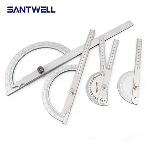Règle d'angle universelle en acier inoxydable à double bras 0-180° °   Outil de mesure carré réglable pour le travail du bois - Product Image 3