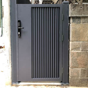 Puerta oscilante eléctrica decorativa <span class=keywords><strong>de</strong></span> <span class=keywords><strong>aluminio</strong></span>, puerta <span class=keywords><strong>de</strong></span> estilo moderno a <span class=keywords><strong>precio</strong></span> competitivo para casa - Product Image 6