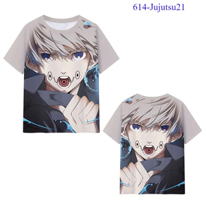 43 Estilos de Camisetas de Anime Jujutsu Kaisen (JJK) con <span class=keywords><strong>Itadori</strong></span> Yuji, Gojo Satoru y Geto Suguru, en Material de Seda de Leche, para Mujeres, Hombres y Niños - Product Image 4