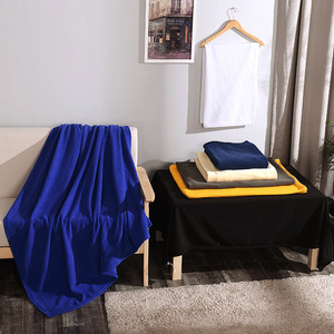 250912 mẫu miễn phí trên nhuộm cực flannel lông cừu thiết kế màu rắn 100 Polyester kiểm tra ném chăn sang trọng bé sofa chăn - Product Image 4