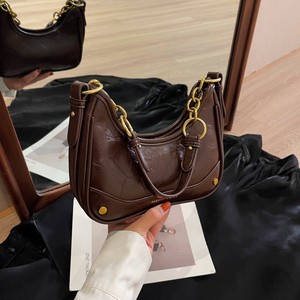Hot Sale New Arrivals PU Leather <b>Purse</b> Ladies Crossbody Bag Women Solid Color Retro Small Single Strap Bag Tanjing - Product Image 5
