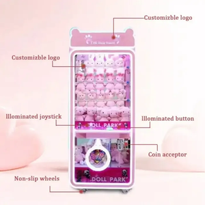 Funpark High Quality Wooden <strong>Plush</strong> Kid-Friendly Doll Houses Coin-Operated Claw Crane Toy <strong>Machine</strong> <strong>Amusement</strong> <strong>Game</strong> 6+ Years Board - Product Image 5