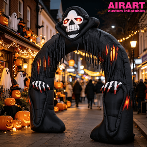 Arco Gonfiabile Piccolo a Forma di Strega, Muro Gonfiabile ad Arco per Decorazioni di Halloween - Product Image 5