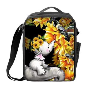 Nuevas bolsas de almuerzo para niños de la escuela sueño mariposa púrpura impresión personalizada almuerzo refrigerador bolsa de gran capacidad mochila a prueba de fugas - Product Image 6