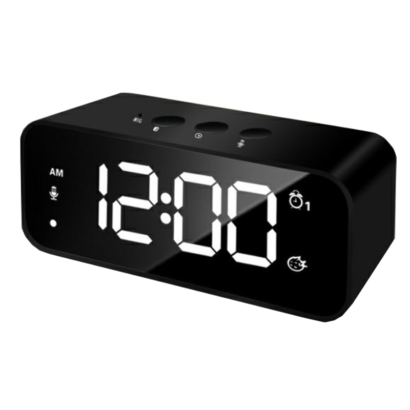Будильник с USB-зарядкой для спальни, прикроватного столика, стола, Полнодиапазонный светодиодный дисплей 6 х2, 5 дюйма, Повтор сигнала, две индивидуальные будильники