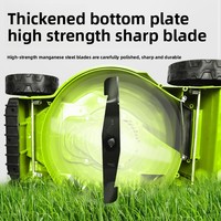Tondeuse à gazon électrique puissante de 1600 W, type poussé à la main, désherbeur domestique pour jardin et cour
