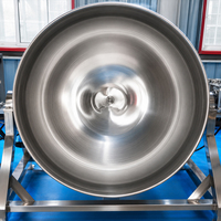 Industrieller 50 500 600 1000 Liter Zucker-Sirup-Kochkessel Dampfmantelkessel Süßigkeiten-Kochtopf mit Rührwerk