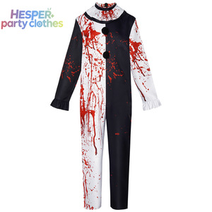 Disfraz de Payaso Fantasma de Halloween HESPER, Unisex para Adultos, Traje de Cosplay para Representaciones Escénicas, Conjunto de Disfraz de Fantasma Sangriento para Hombres y Mujeres - Product Image 1