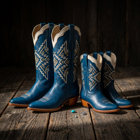 Bottines Western Confortables pour Femme et Fille - Chaussures Formelles Noires à Cheville Brexpo