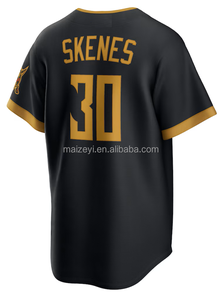 Meilleure Qualité 2026 CIty Connect # 6 Konnor Griffin # 30 Paul Skenes # Maillot de baseball américain brodé Roberto Clemente n°21 - Product Image 2