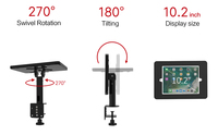 Restaurant C-Clamp Table Top Desk Mount Stand Anti-Theft Stand Holder Tablette pour Ipad