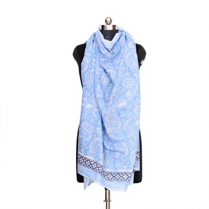 Paréos et Sarongs pour Femmes 100% Coton, Doux, Respirant, Respectueux de la Peau, Couleur Unie, Motif Floral Numérique Fait Main, Hijab, Vêtements de Plage Quotidiens - Product Image 1