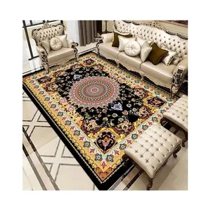 Alfombra grande redonda personalizada de diseño moderno de alto nivel para sala de estar alfombra impresa