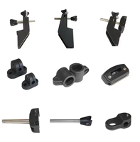 Support de tuyau réglable en acier inoxydable avec double pince de guidage latérale pour convoyeur, noir, durable, neuf