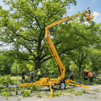Plateforme élévatrice télescopique remorquable L001 RST, prix d'usine, élévateur portable, élévateur aérien, remorque télescopique, élévateur à nacelle, élévateur à ciseaux