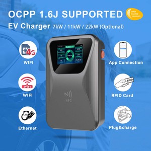 <span class=keywords><strong>Stazione</strong></span> di Ricarica Pubblica UKCA Tipo 2 con POS, AC Trifase EVSE 7kW 11kW 22kW, Caricabatterie Commerciale per Veicoli Elettrici con Protocollo OCPP 1.6J e Sistema di Pagamento - Product Image 2