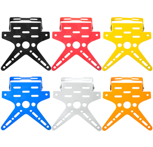 Soporte de Matrícula Metálico para Motocicleta, Soporte de Matrícula Ajustable para Vehículo Eléctrico - Product Image 1