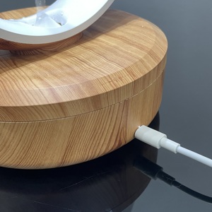 Humidificateur Rechargeable OEM CE ROHS Woodgrain Ultrasonic Desktop Electric Cool Mist Air Water Drops Anti Gravity Humidifier - Product Image 5