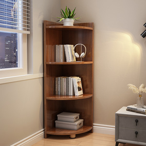 Hiện đại rắn gỗ Kệ sách tầng đứng tam giác lưu trữ góc tủ cho phòng khách phòng ngủ nhiều lớp bền kệ sách - Product Image 1
