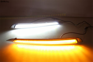 2 Pezzi LED DRL con Luci Diurne <span class=keywords><strong>e</strong></span> Indicatori di Direzione Gialli, Fari Fendinebbia per <span class=keywords><strong>Peugeot</strong></span> <span class=keywords><strong>308</strong></span> 2016 2017 - Product Image 5