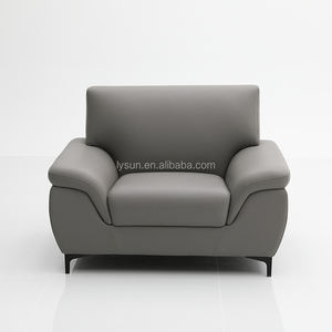 Sofá ejecutivo de cuero para oficina, muebles de área de recepción de fábrica, sala de espera - Product Image 2