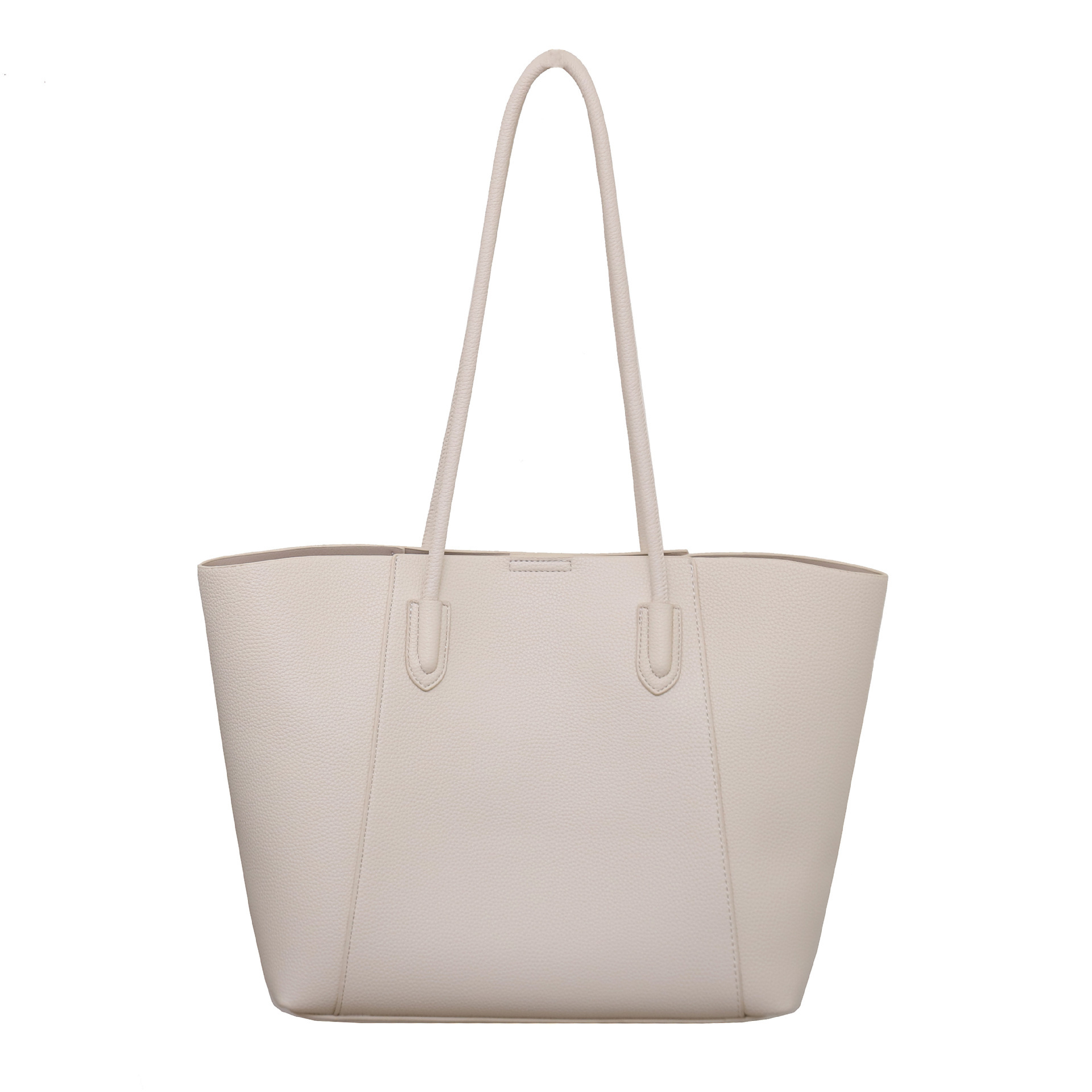 Sac à Main Fourre-tout Femme En Cuir Beige - Bandoulière - Neuf Avec étiquettes - Taille Unique