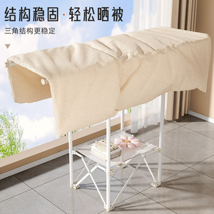 Tendedero de ropa plegable de pie con diseño en forma de X para dormitorios, apartamentos, balcones, que ahorra espacio con una sola barra. - Product Image 3